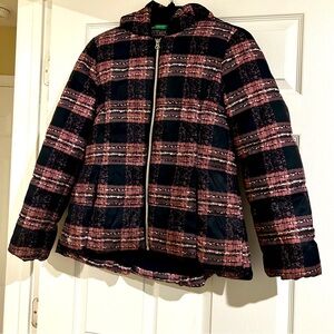 United Colors of Benetton winter jacket with hood 11 - 12 years old girl